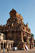 The great Chola temples of Tamil Nadu - The Brihadishwara Temple of Thanjavur. The second (inner) entrance gopura. 